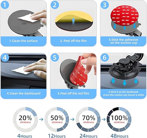 Miniatura 7 de Almohadillas adhesivas de doble cara 3M. Cinta de montaje de cámara adhesiva 3M VHB. Reemplazo de almohadilla adhesiva para montaje en automóvil.