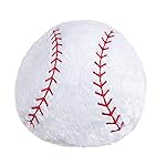 CatchStar Baseball Pillow Plush Boys: Soft Stuffed Throw Toys Gifts Stuff Softball Sports Room Decor 8-12 Year Old 18 Inch