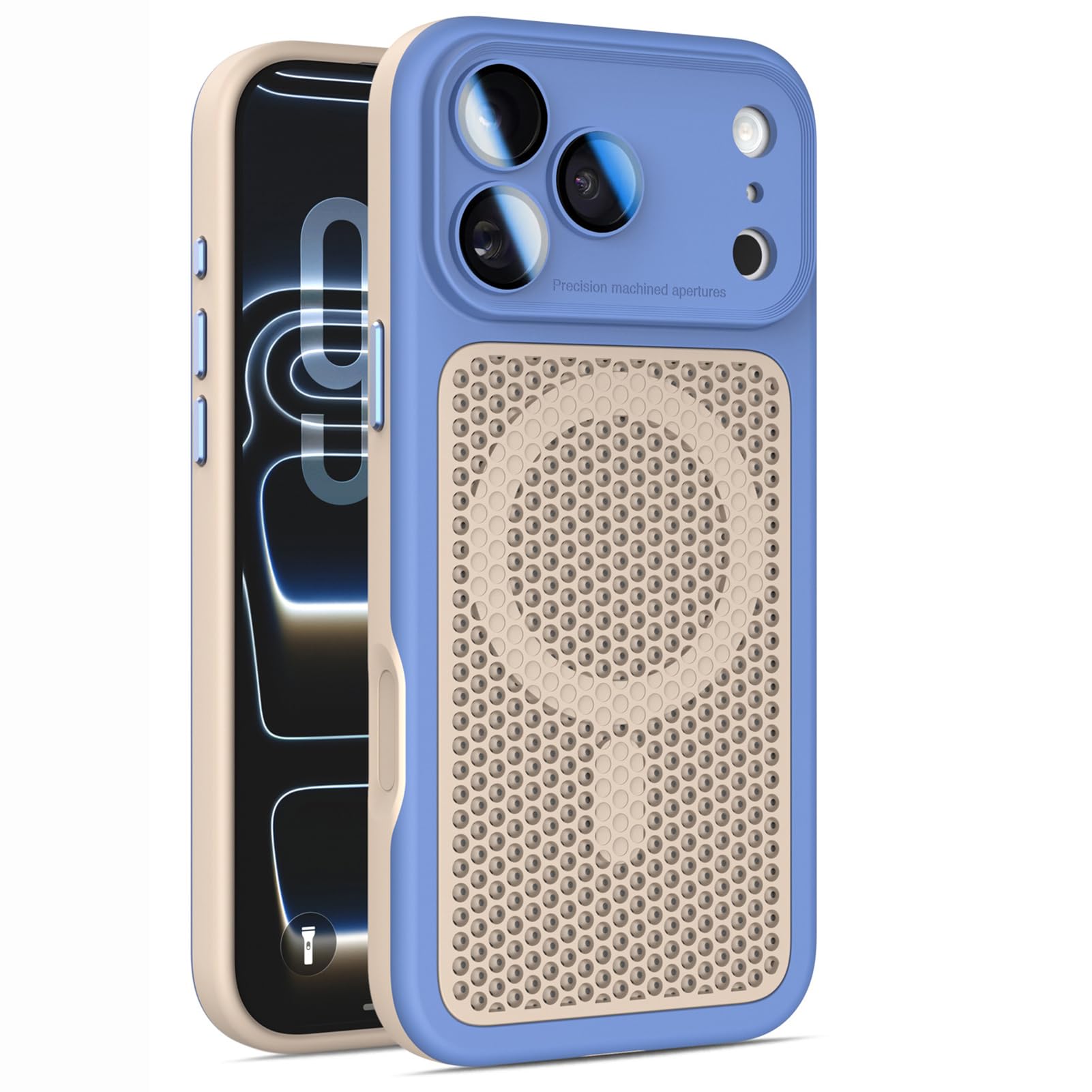 Coque de protection magnétique iPhone 17 avec dissipateur de chaleur et verre caméra chrome