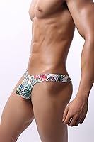 Vista 4 de Maiclaice Tanga de elastano para hombre, ropa interior de bikini cómoda de tiro bajo