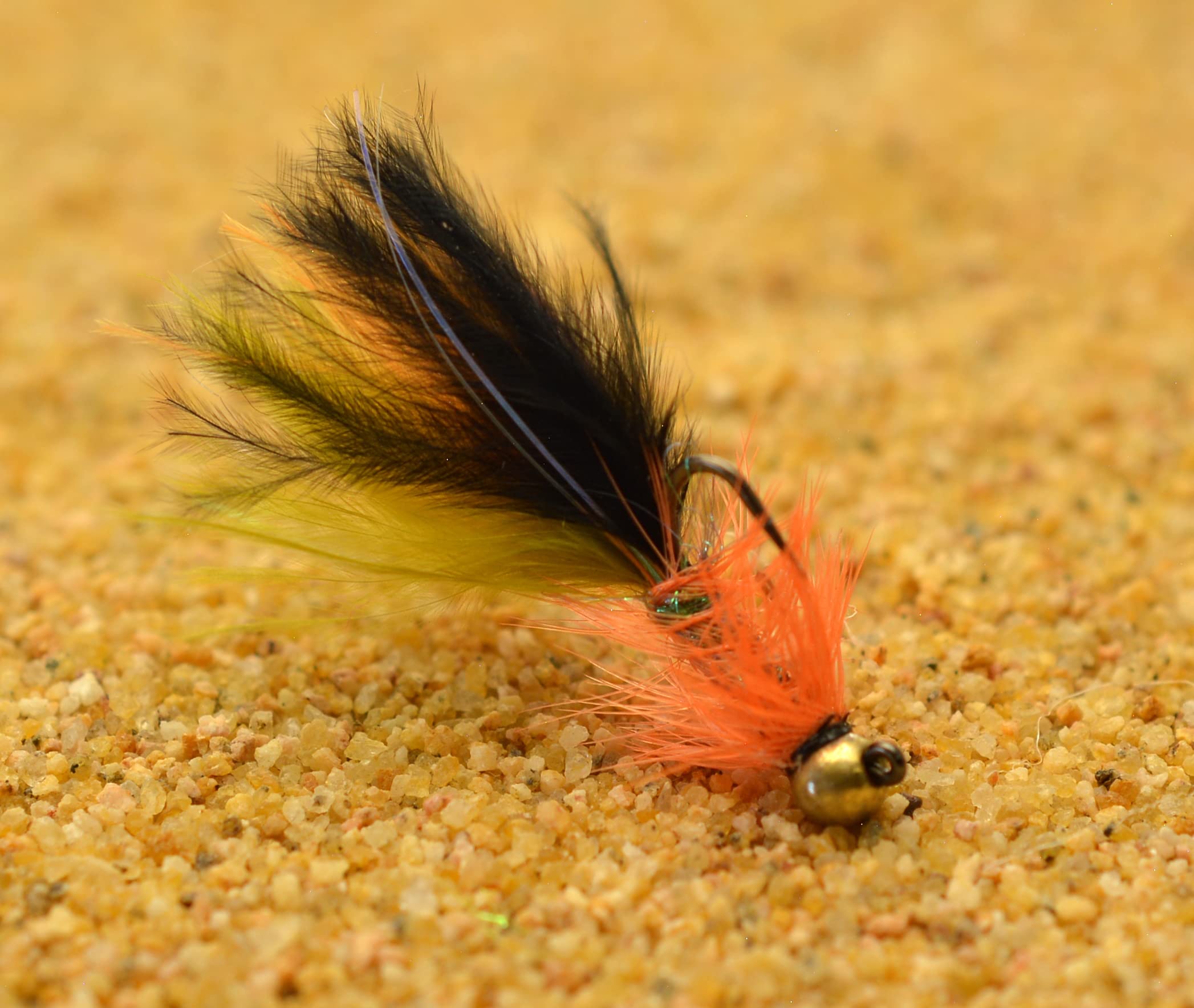 6 Ct - Tungsten Micro Thin Mint Wooly Bugger Jig Head Fly - Euro Nymph - Hanak Hook