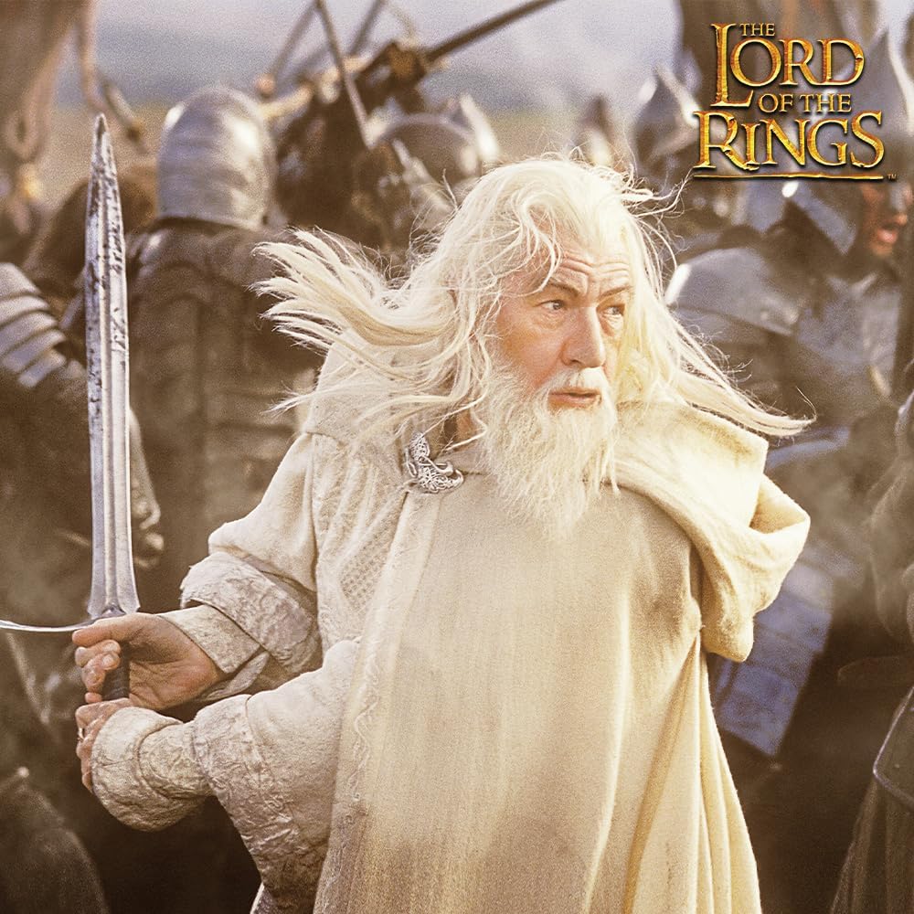 United Cutlery Lord of the Rings Glamdring Sword | Officially Licensed Replica | Sword of Gandalf | 35 1/4" Mirror Polished Stainless Steel Blade