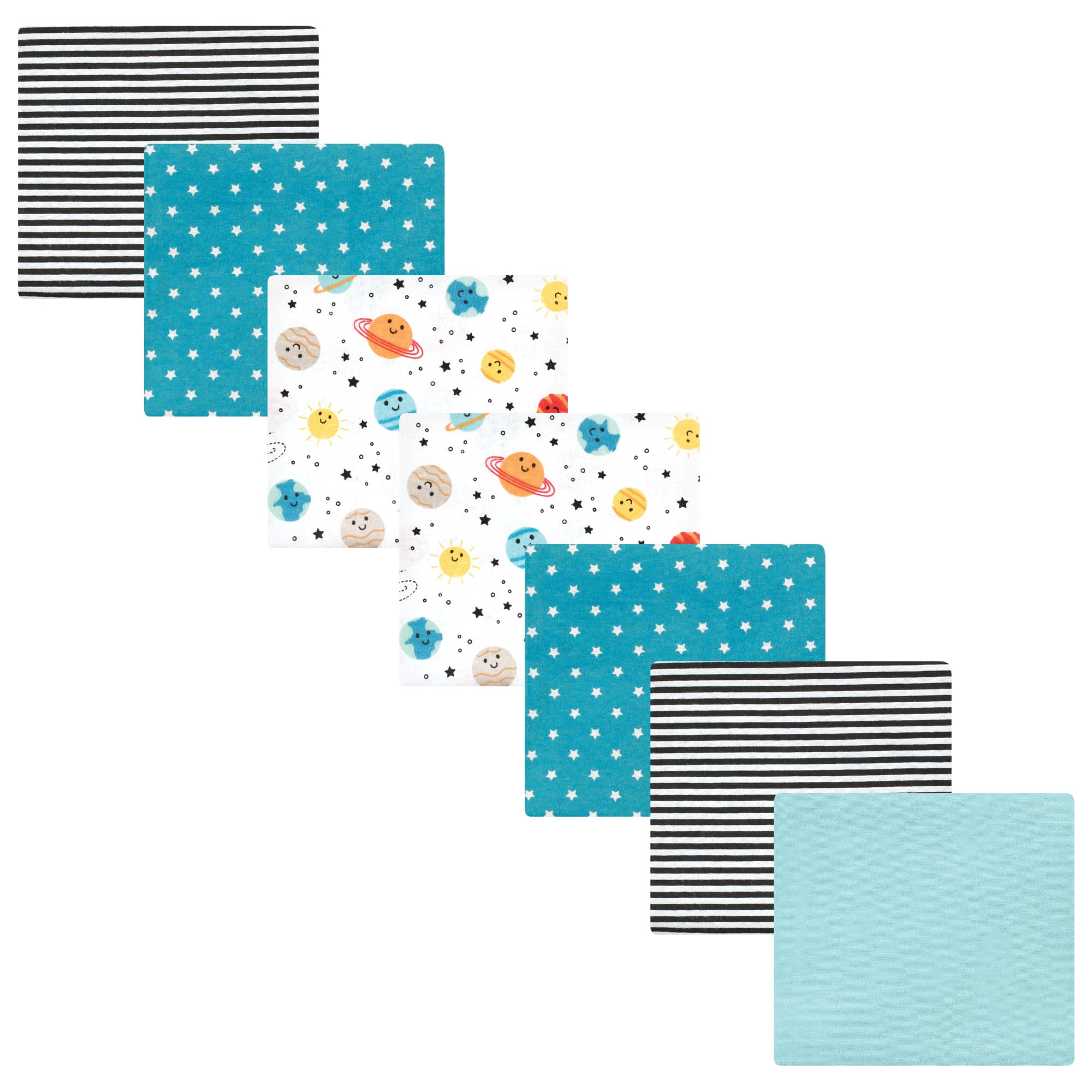 Luvable Friends Little Treasure Flannel Receiving Blankets 7pk
