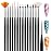 Artdone 15pcs Pink Nail Art Brushes, Nail Art Tool Set, Dotting Tools, Dust Brush,Striping Brushes for Long Lines, Drawing Pen For Gel Polish Design supply
