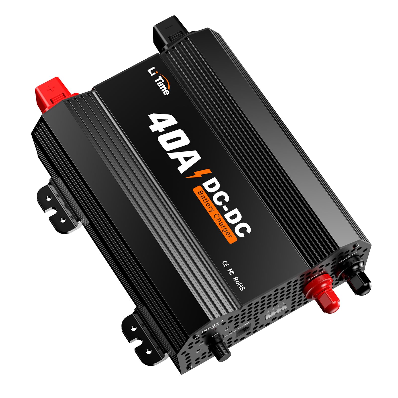 Litime LiTime 12V 40A DC to DC Battery Charger fit for 12V LiFePO4, Lead-Acid, SLA, Gel, AGM and Calcium Batteries. 3-Stage Charger for Wide Range Application, RVs, Boats and Yachts.