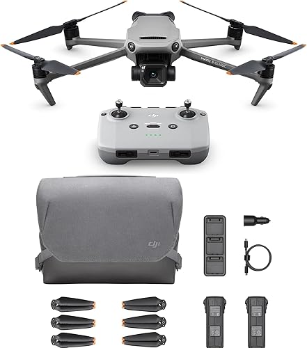 DJI Mavic 3 Classic Bundle - Con cámara Hasselblad 43 CMOS, video HD de 5.1K, tiempo de vuelo de 46 minutos, detección inteligente de obstáculos y