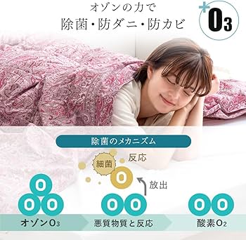 羽毛掛布団SL (日本製、オゾン処理、抗菌、消臭)1,3kg ピンク色 Amazon｜タンスのゲン 掛け布団 シングルロング 日本製 洗える 羽毛 肌