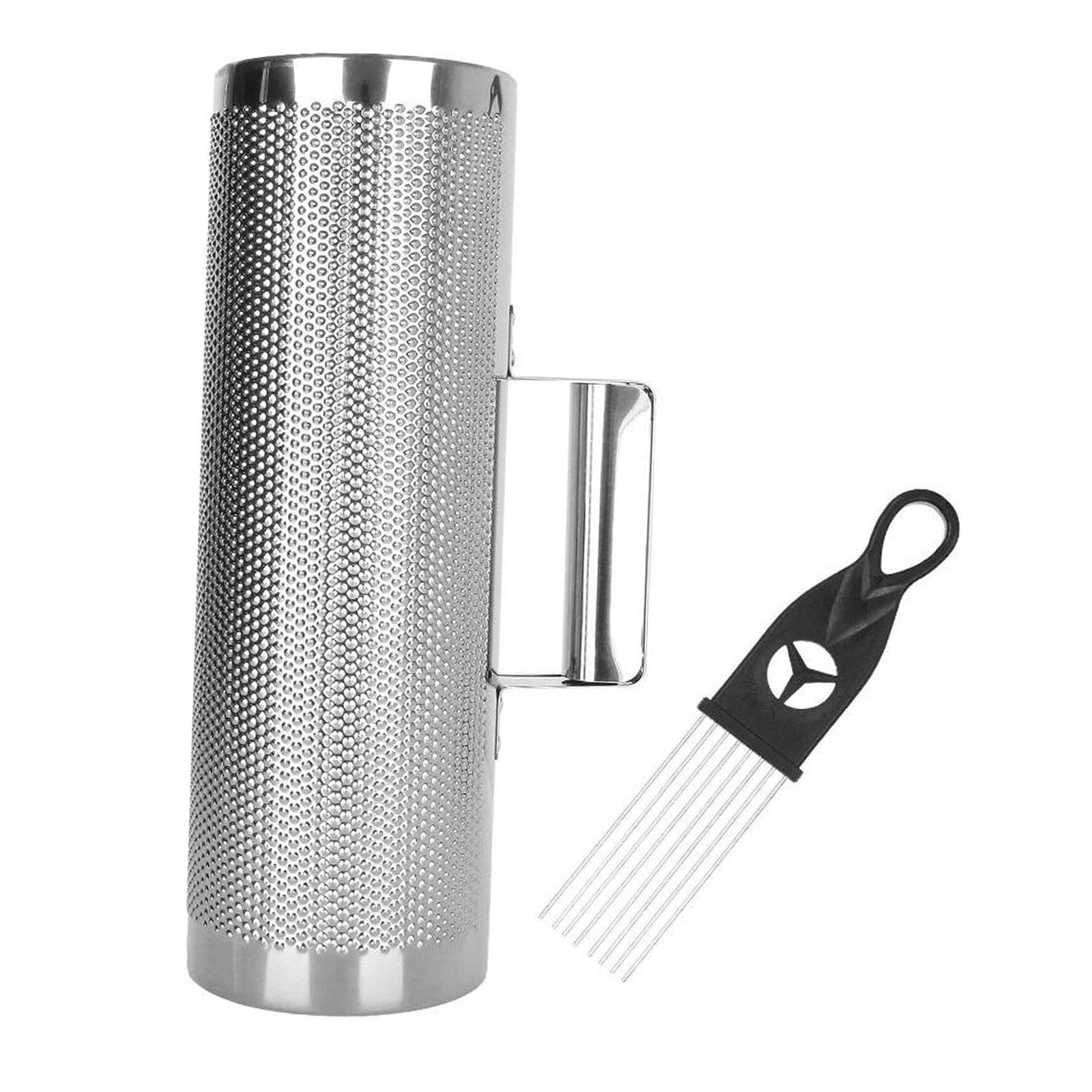 Harilla Instrumento Guiro de Metal con Raspadores Guiro, Instrumento de Percusión Manual Profesional Ligero, Regalos de Juguete para Cumpleaños, Bandas KTV, 5x12 pulgadas