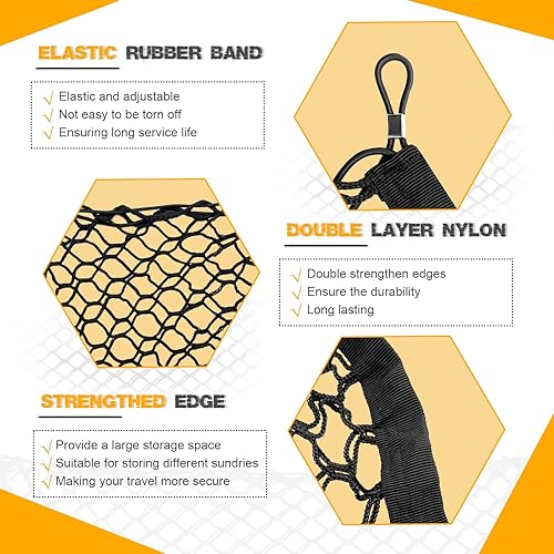 Miniatura 3 de Red de carga para automóvil, organizador de almacenamiento de carga para maletero, elástico con ganchos, SUV y accesorios para el interior del