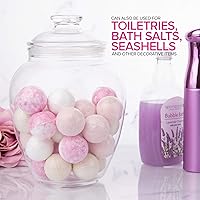 Vista 6 de Modern Innovations 128-Ounce Candy & Cookie Jar with Lid, 1 Gallon Premium Acrylic Clear Apothecary Jar, Wedding & Home Décor Centerpiece