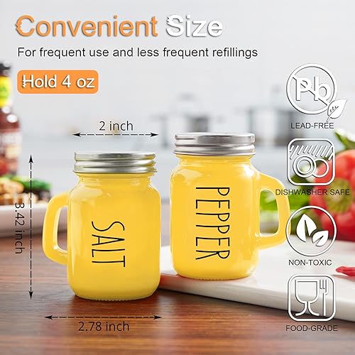 Miniatura 10 de Juego de salero y pimentero turquesa, decoración de cocina verde azulado y accesorios para el hogar, restaurantes, bodas, juego de sal y pimienta