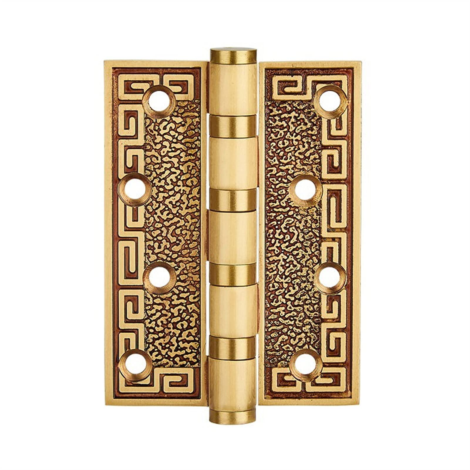 Shundeed One Color European Style Carved Door Hinge, Pure Copper Silent Bearing Door Hinge, Used For Bedroom Door, Bathroom Door, Etc.(5Inch)