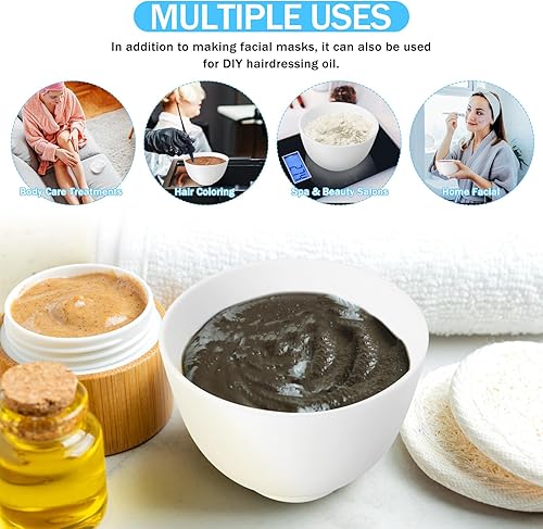 Miniatura 5 de Healifty Cuenco de silicona para mezclar la cara, 3 unidades, cuenco de silicona para mezclar la cara, herramienta cosmética de belleza para el