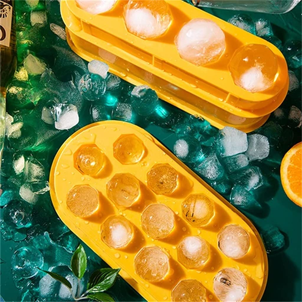 Ice Cube Maker Chocolate Mould Tray Ice Cream DIY Tool Whiskey Wine Cocktail Ice Cube 3D Silicone Mold (Color : White) (Green)