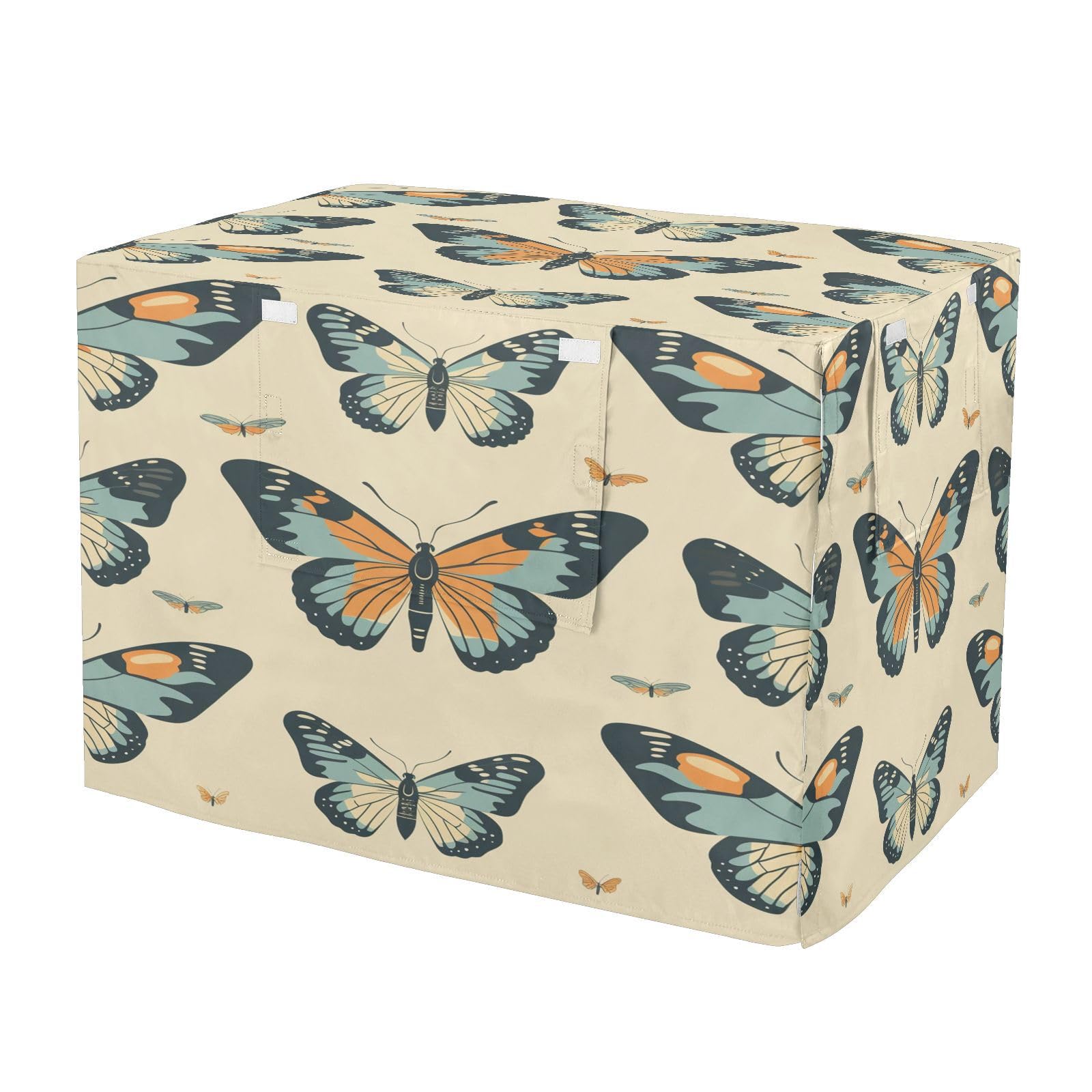 Housse de cage pour chien et chat imperméable motif papillon art ancien pour intérieur et extérieur