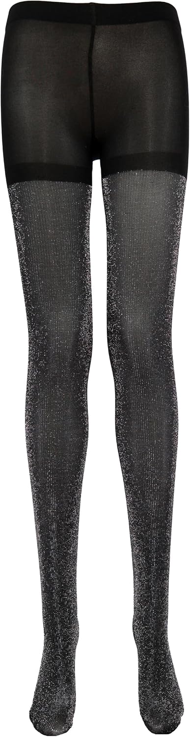 TBFT sexy black or grey glitter sparkly shimmery 60D tights stockings pantyhose leggings for women one pair Christmas