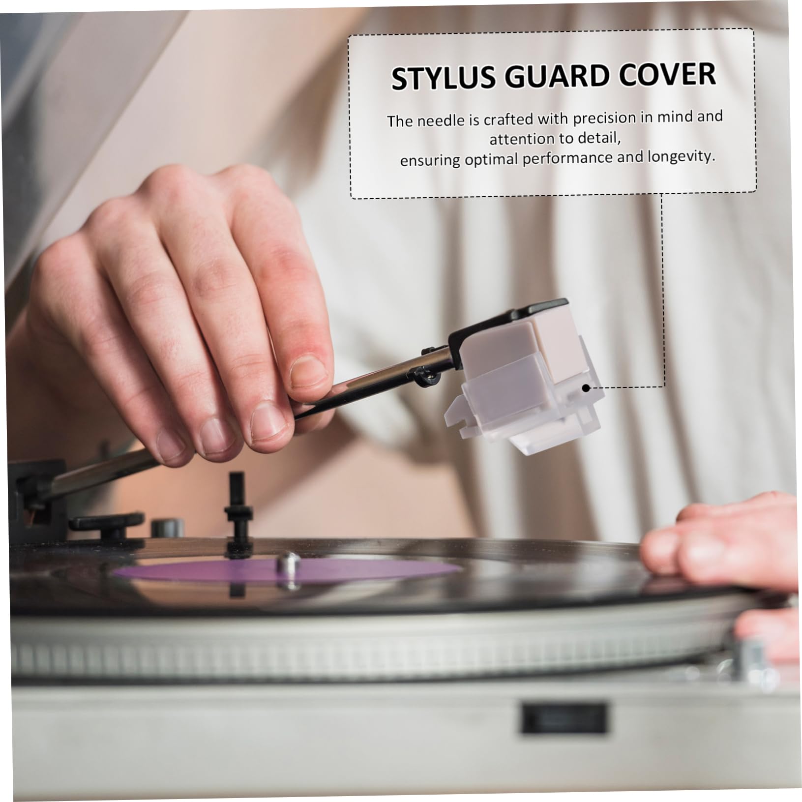 1set Ricambi Per Puntina Di Giradischi Con Spazzola Di Pulizia Puntina Sostitutiva Per Turntable Facile Installazione e Suono