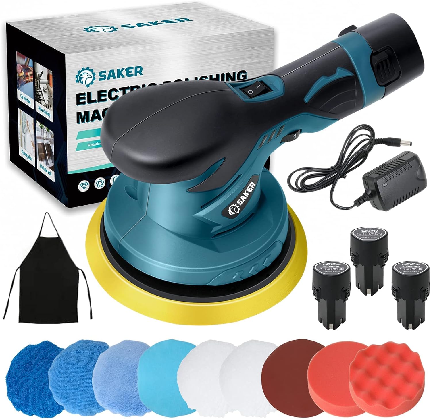 Saker Kabellos 12V Akku Auto Poliermaschine 15 cm tragbares