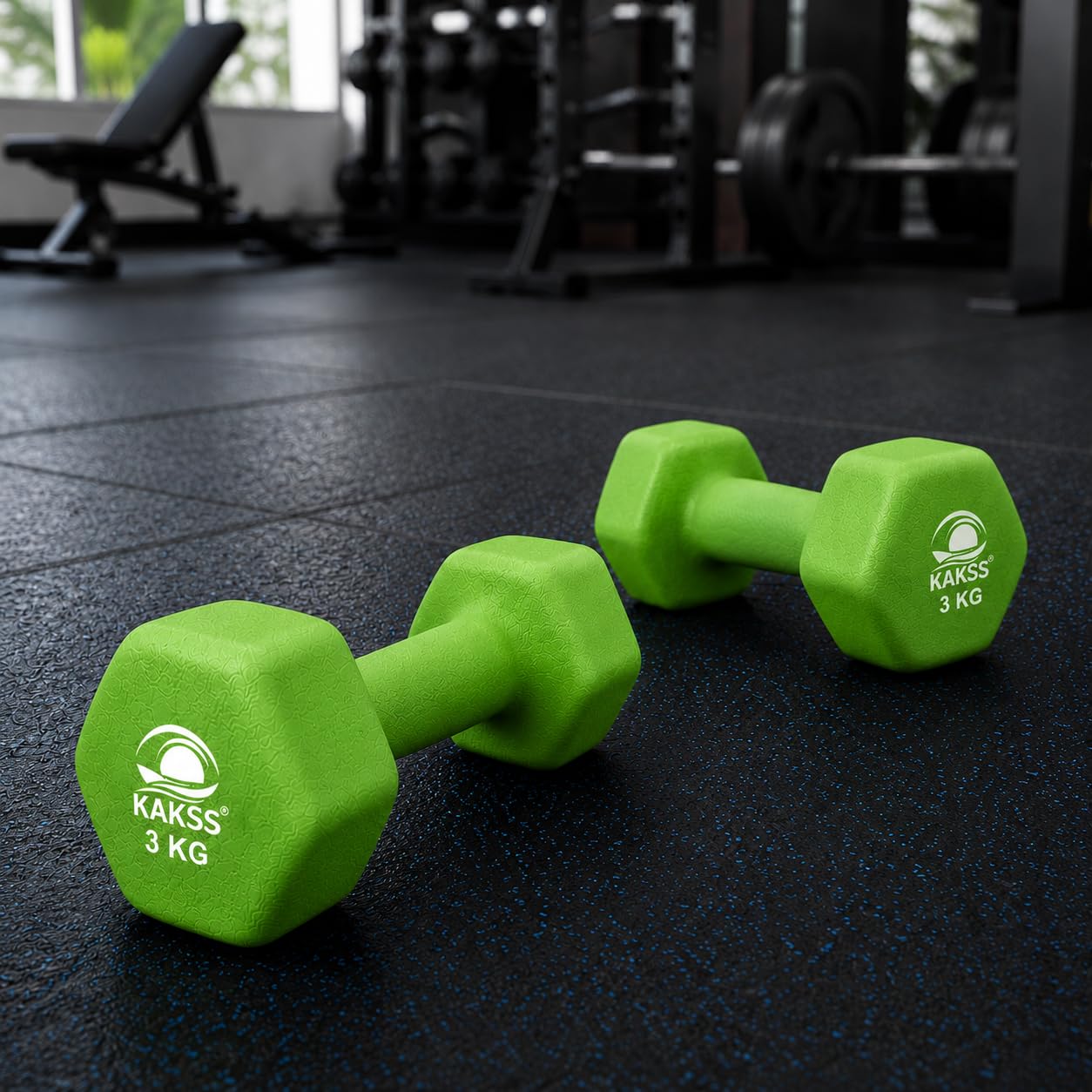 Kakss Neoprene Dumbbell Sets - 1kg, 2kg, 3kg -7 Kakss Neoprene Dumbbell Sets - 1kg, 2kg, 3kg -7