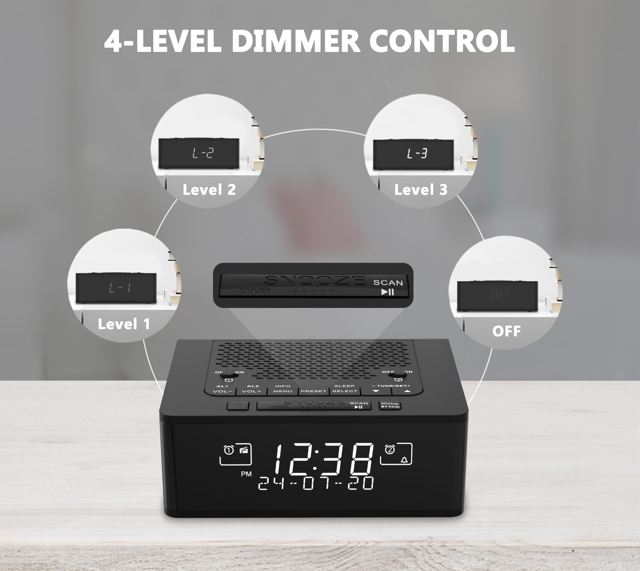Tafelmodel DAB / FM radio met 20 voorkeur zenders | Electronics