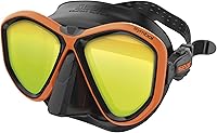 Vista 7 de Seac Símbolo, máscara de buceo hecha en Italia con dos lentes y hebilla 3D