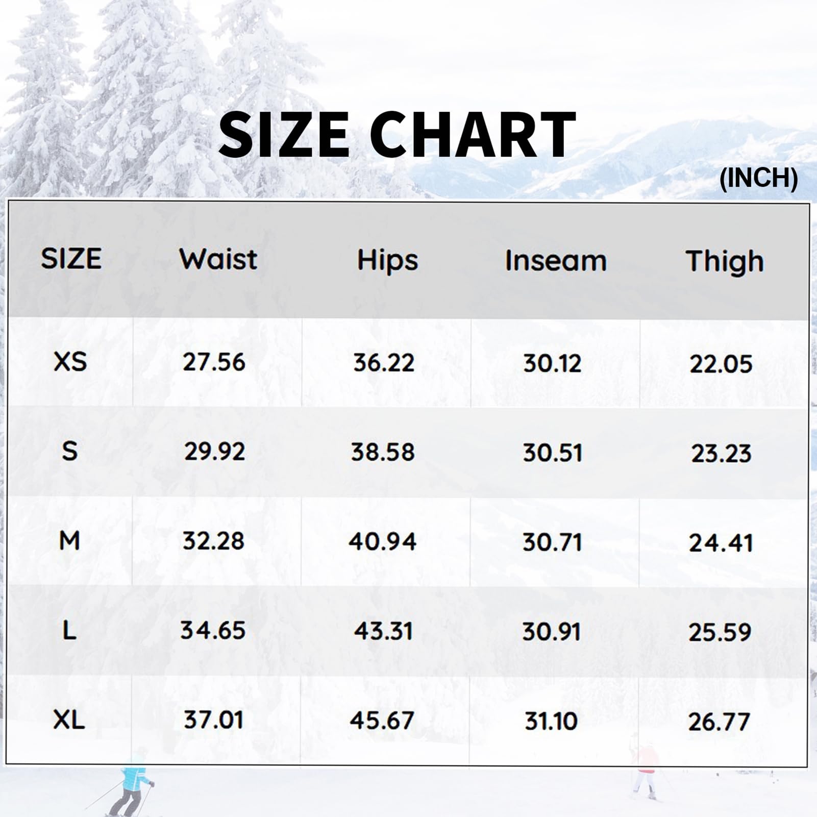 ALSOGO Damen Snow Bibs Isolierte wasserdichte Winddichte Skihose Overall Winter Snowboarding Hose Warmhalten Bequem