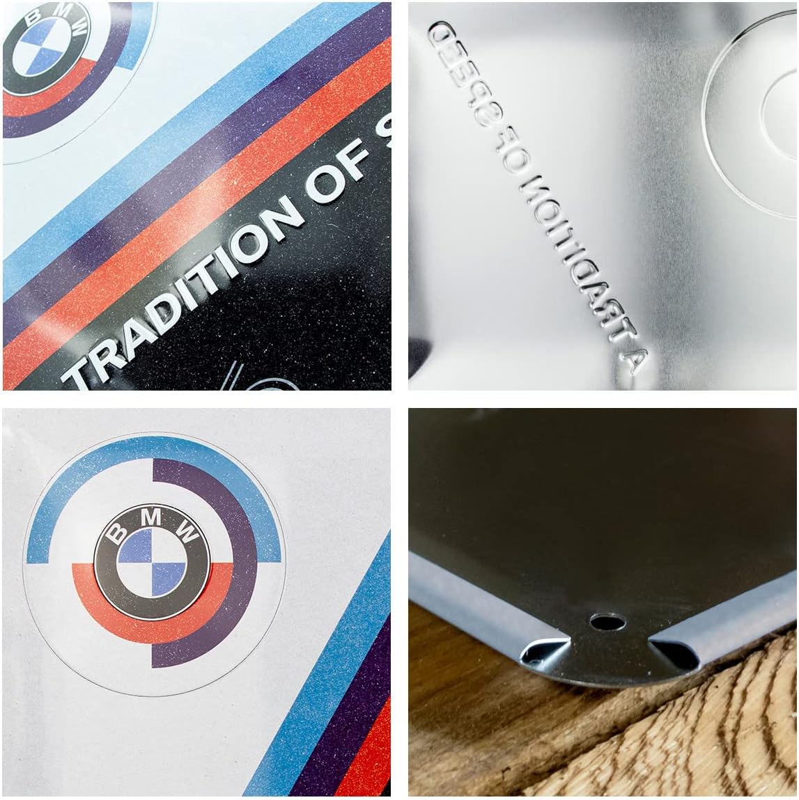 Nostalgic-Art BMW Motorsport Retro Tin Sign 30x40cm - Tradition Of Speed - Gift Idea For BMW Fans Metal Vintage Design - Image 4