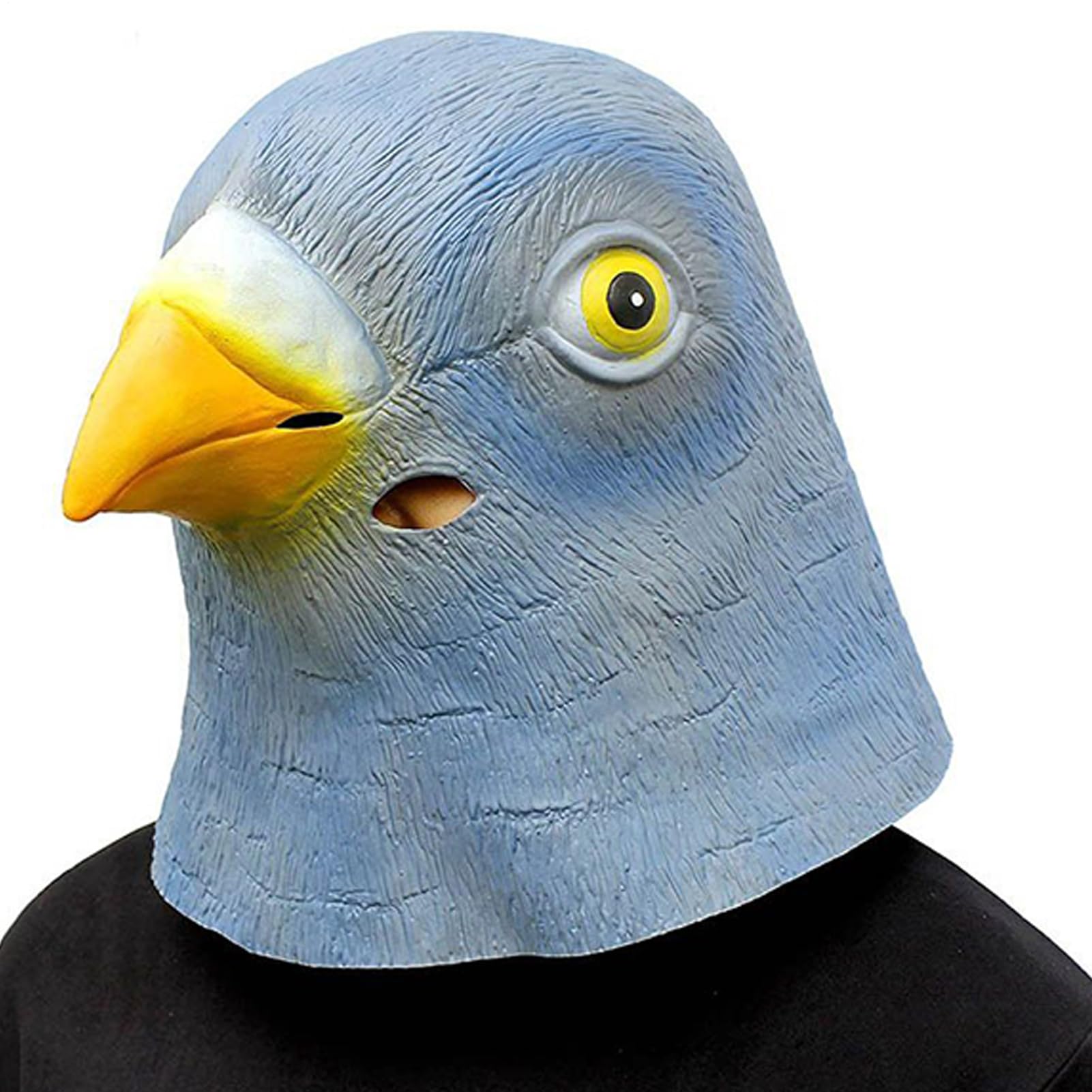 Bird Face Cover – Bird Full Head Latex Cover, Cosplay Animal Helmet Prop, Beak Style Accessory | Flexible Material Wide Vision Opening for Stage Show Halloween Parade Masquerade Celebration Women Use