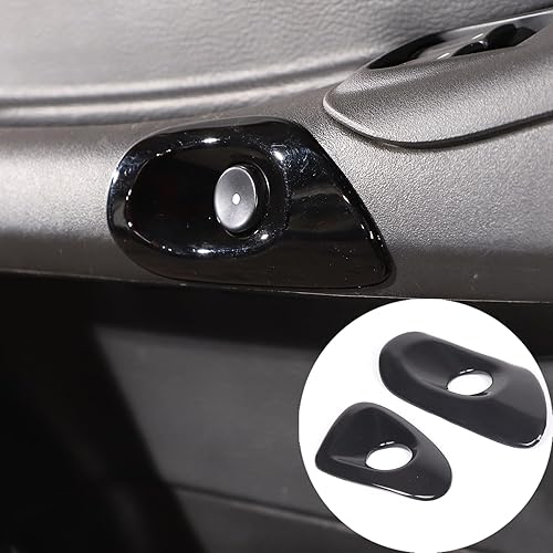 Interruptor de bloqueo de puerta de coche decoración de botón, accesorios interiores de ABS, cubierta de marco Kit de ajuste para Corvette C6 2005