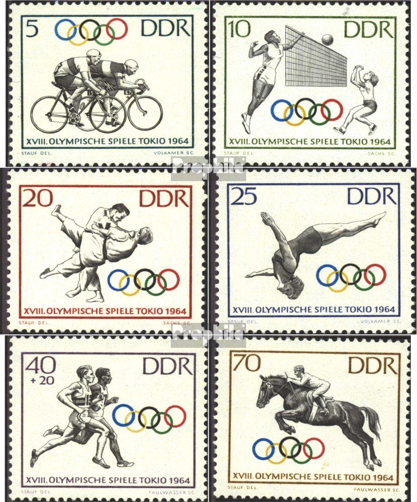 DDR 1033-1038 (complete.issue) 1964 (Stamps for collectors) games
