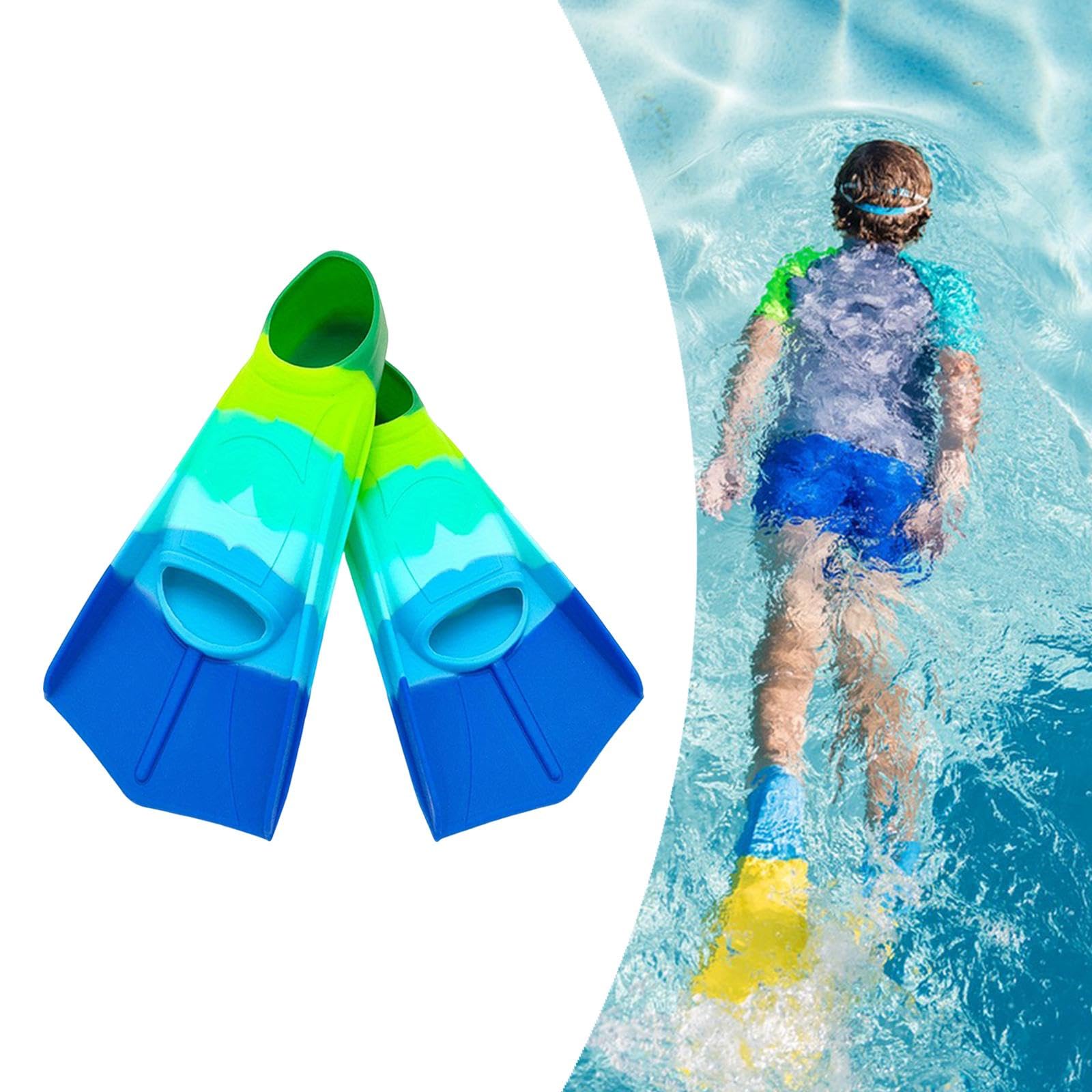 Set mit 2 Schwimmflossen für Kinder, Trainingsausrüstung für Jugendliche