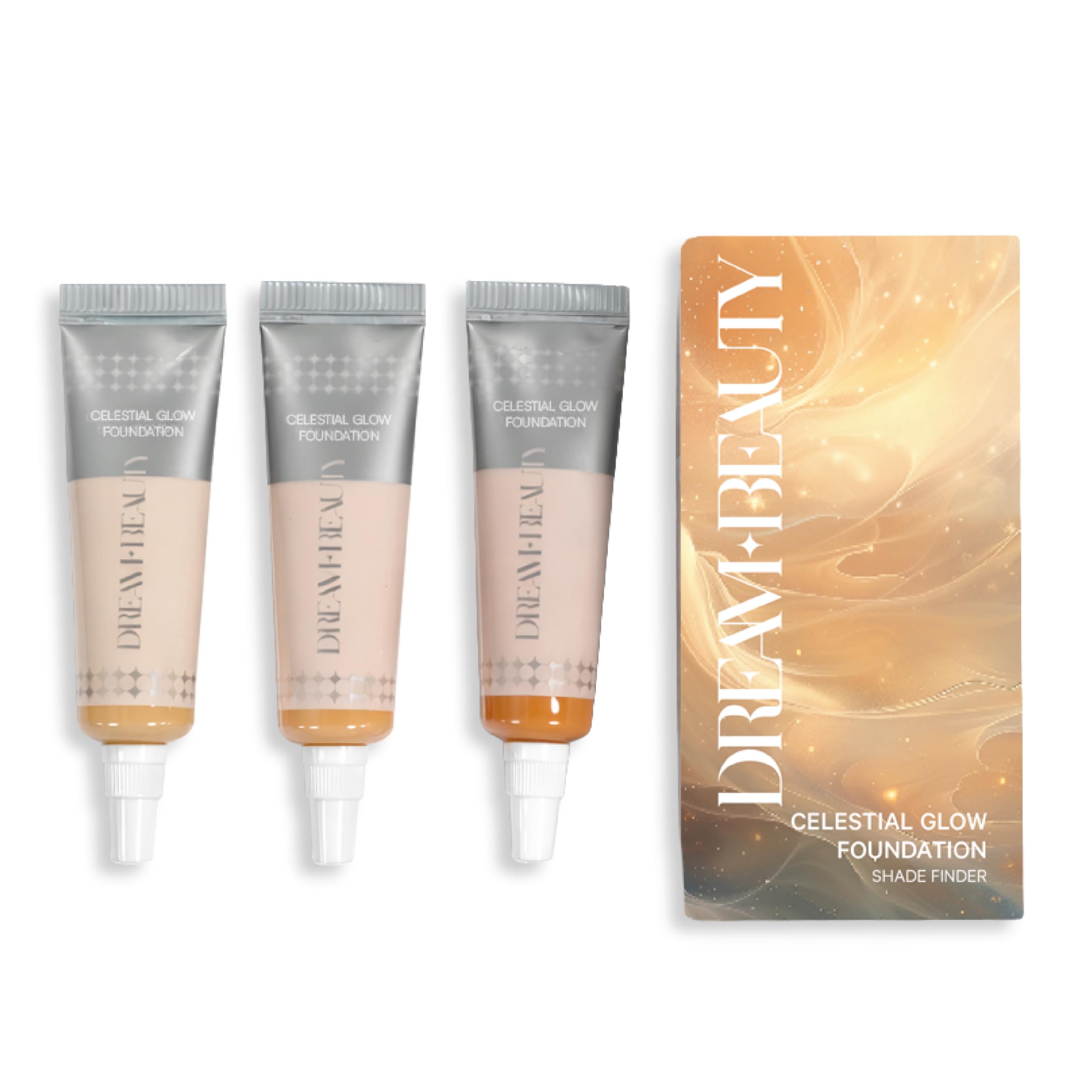 Dream Beauty Celestial Glow Foundation | Unnoticeable Lightweight Foundation with Universal Shade Adaptability | Everyday, Skin-Like Finish | 12H Wear | Breathable Formula | 30ml (S-CGFKIT-KIT001)-image-31