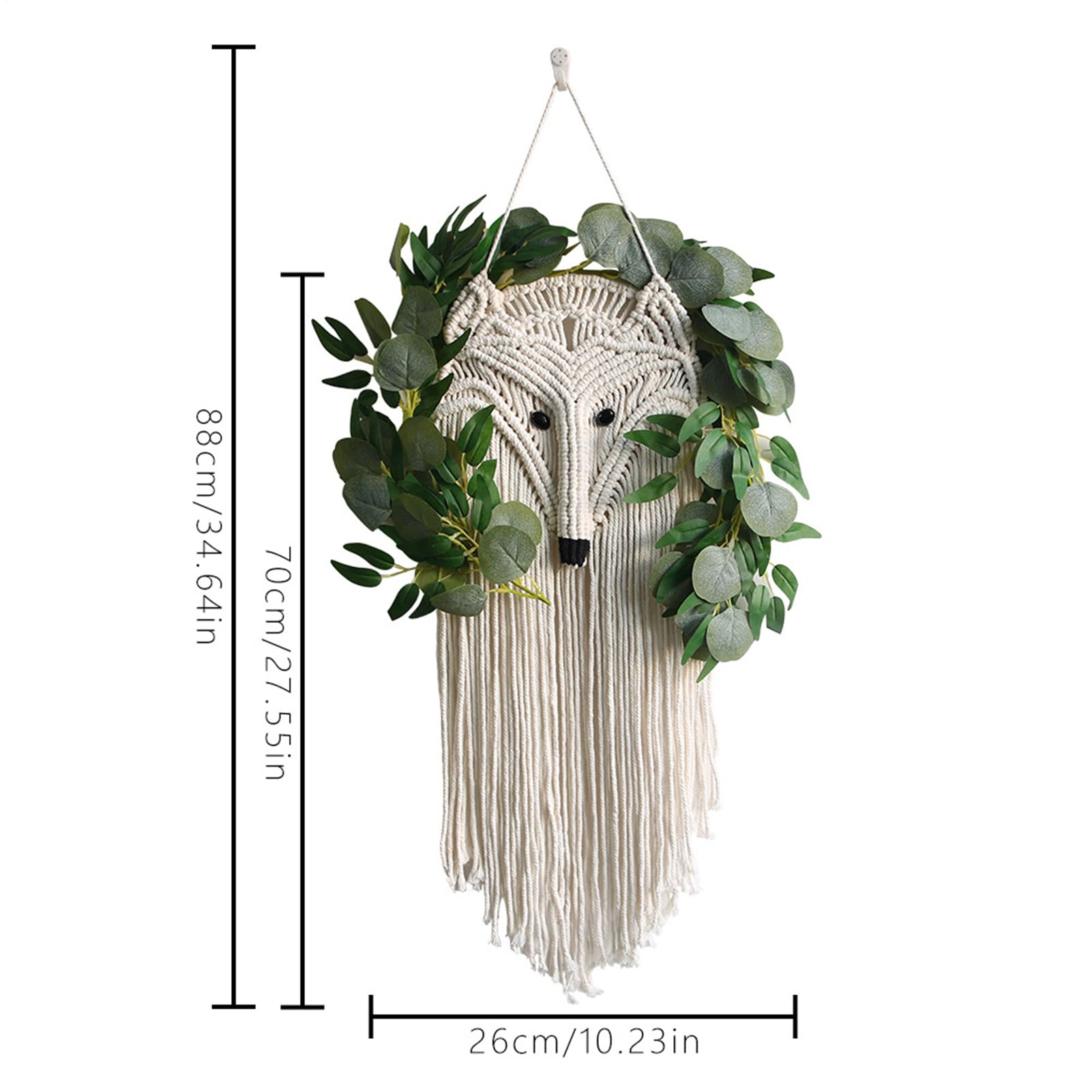 TYUKXJH Boho Macrame Wall Art Intrecciato Lungo Appartamento Casa