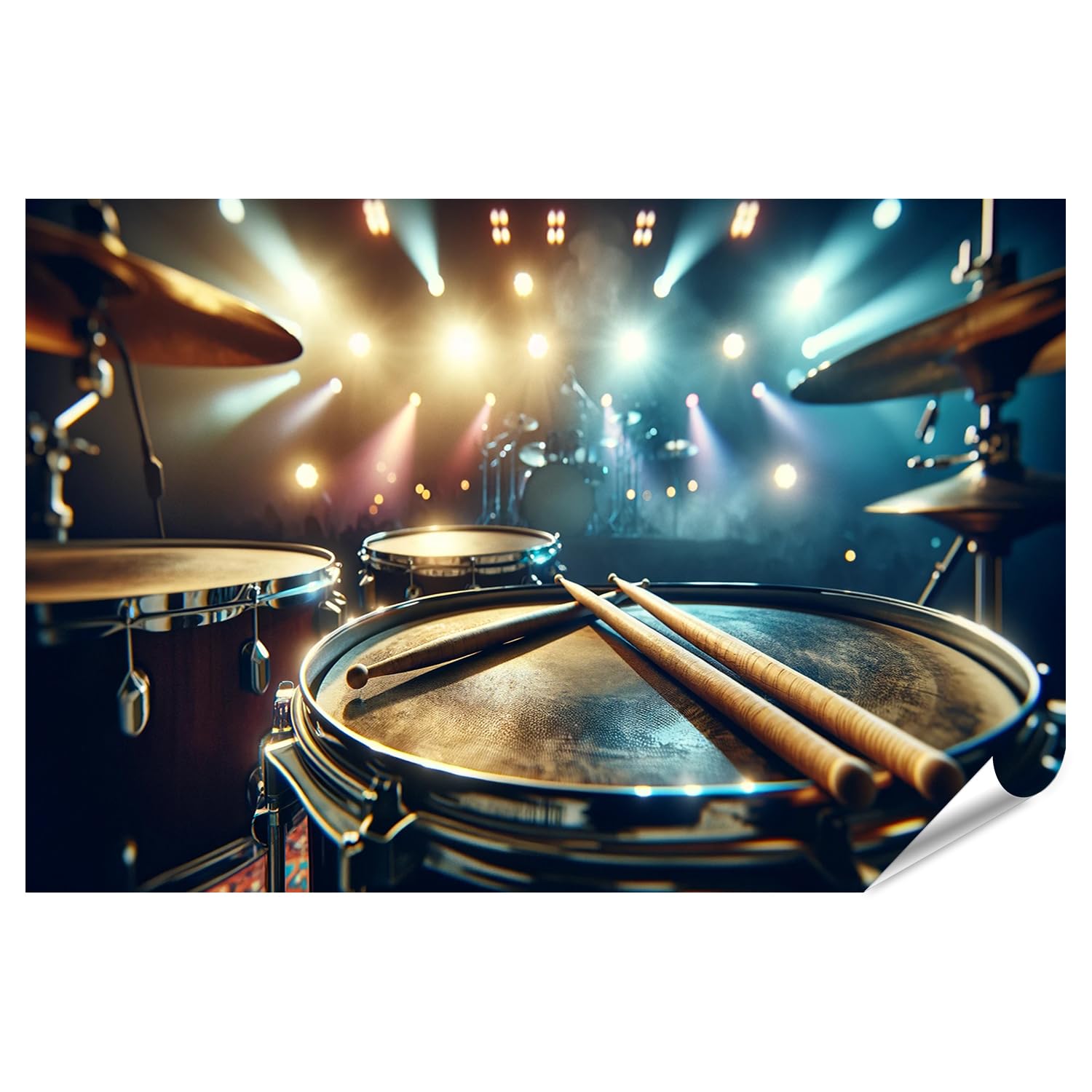 islandburner Prime, poster a tamburo sotto i riflettori della scena dei concerti, 130 x 90 cm