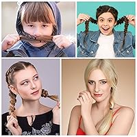 Vista 5 de 1000 bandas de goma para el cabello (negro)