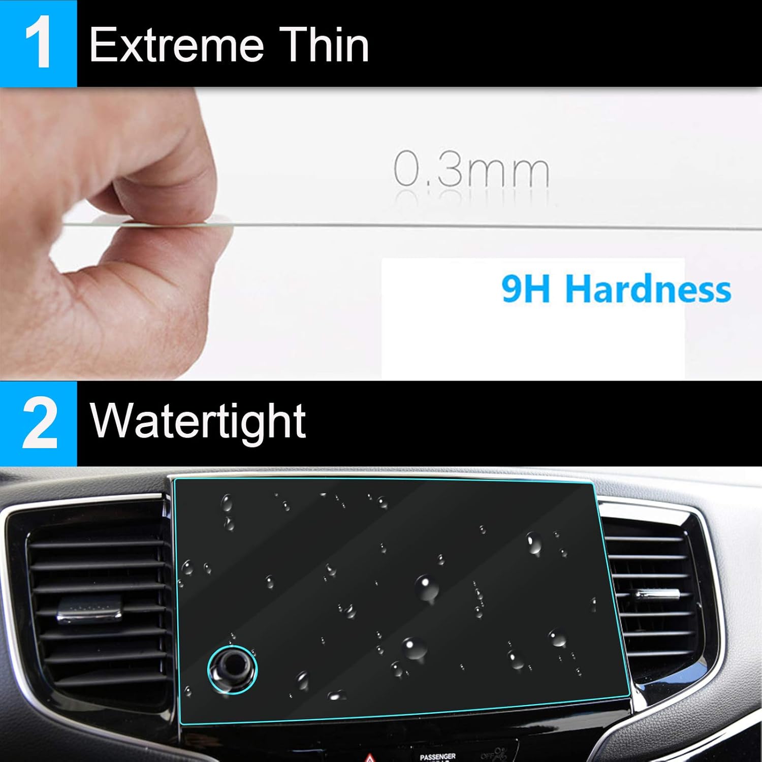 ttcr ii compatible with 2019 2022 honda pilot screen protector 8 inch for 2019 2023 passport touchscreen protector for pilot and passport 8 in tempe