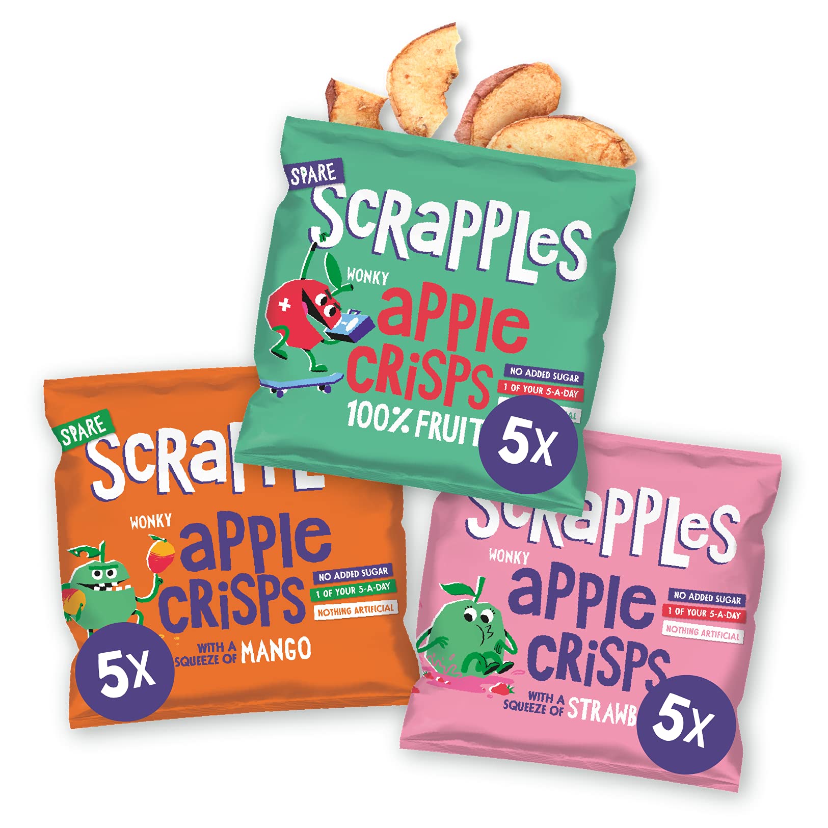 Scrapples - Kids Apple Crisps (Mixed Taster Pack)