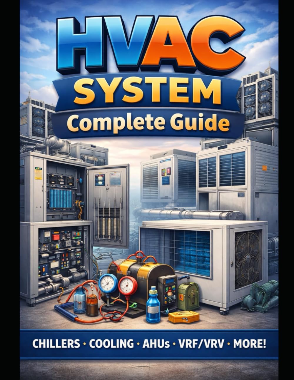 HVAC Systems Complete Guide Chillers, AHU, VRF, Cooling Towers, Installation & Troubleshooting Made Easy