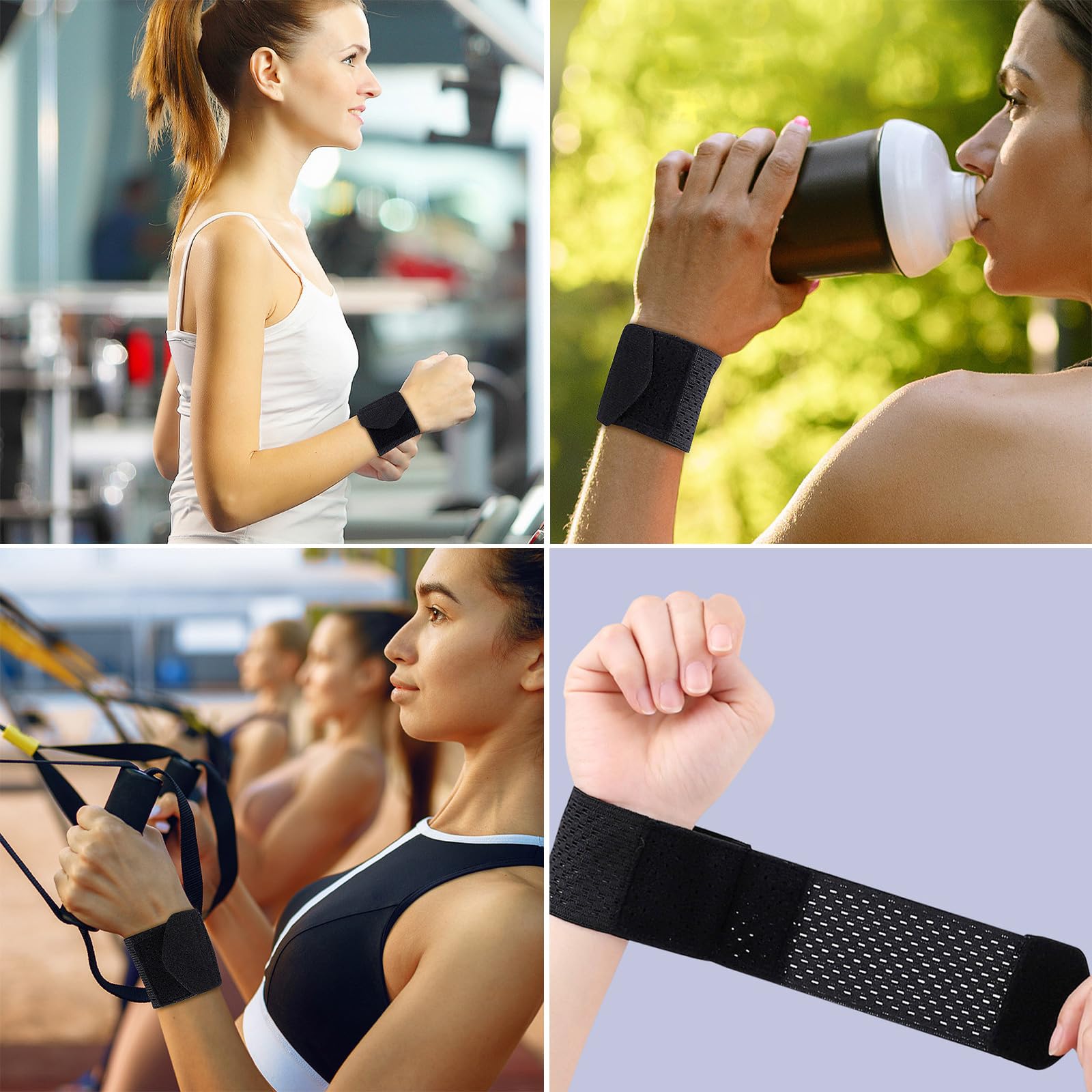 Kangnice Wrist Compression Strap And Wrist Brace Sport Wrist For Fitness Weightlifting Carpal Tunnel-Arthritis