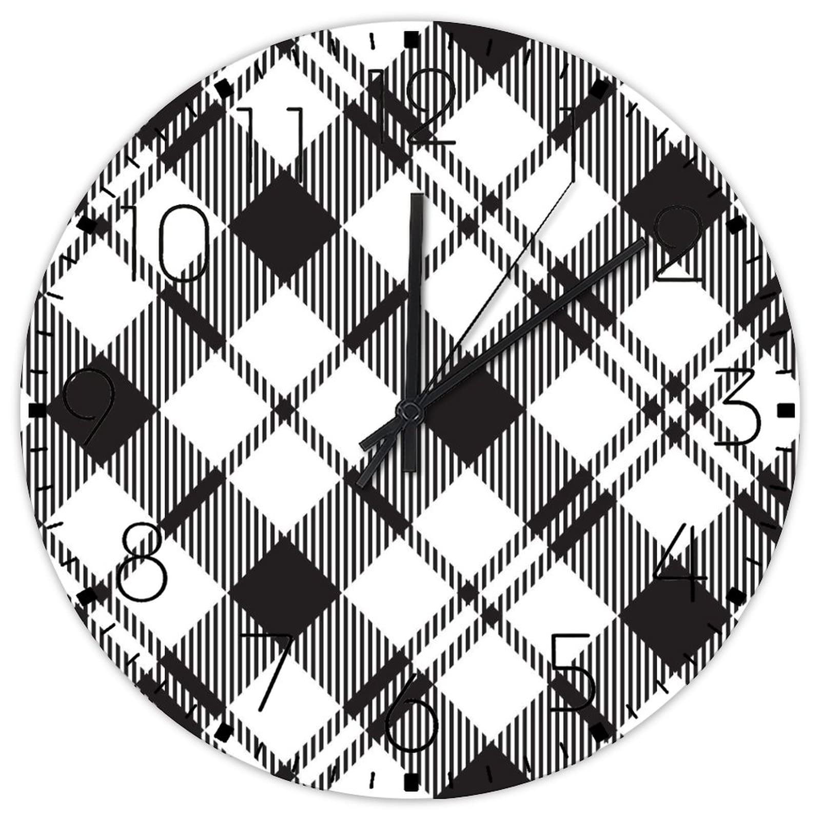 Horloge murale anti-bruit en bois 38cm pour en finir avec le tic-tac incessant