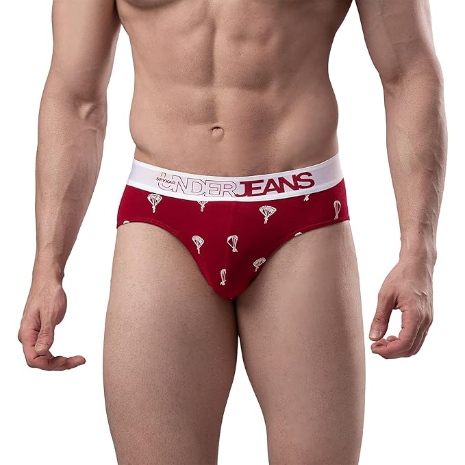 Underjeans Men Cotton Blend Brief