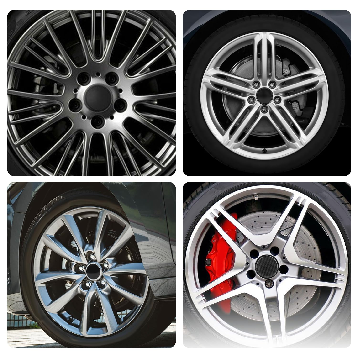 4 Pièces Car Cache Moyeux Pour Rover 63mm, Centre De Jante Capuchons Moyeu Roue Bouchon Accessoires De DéCoration Antirouille Haute Qualité,A