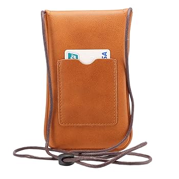 Amazon.com: Cell Phone Neck Pouch, Techcircle PU Leather
