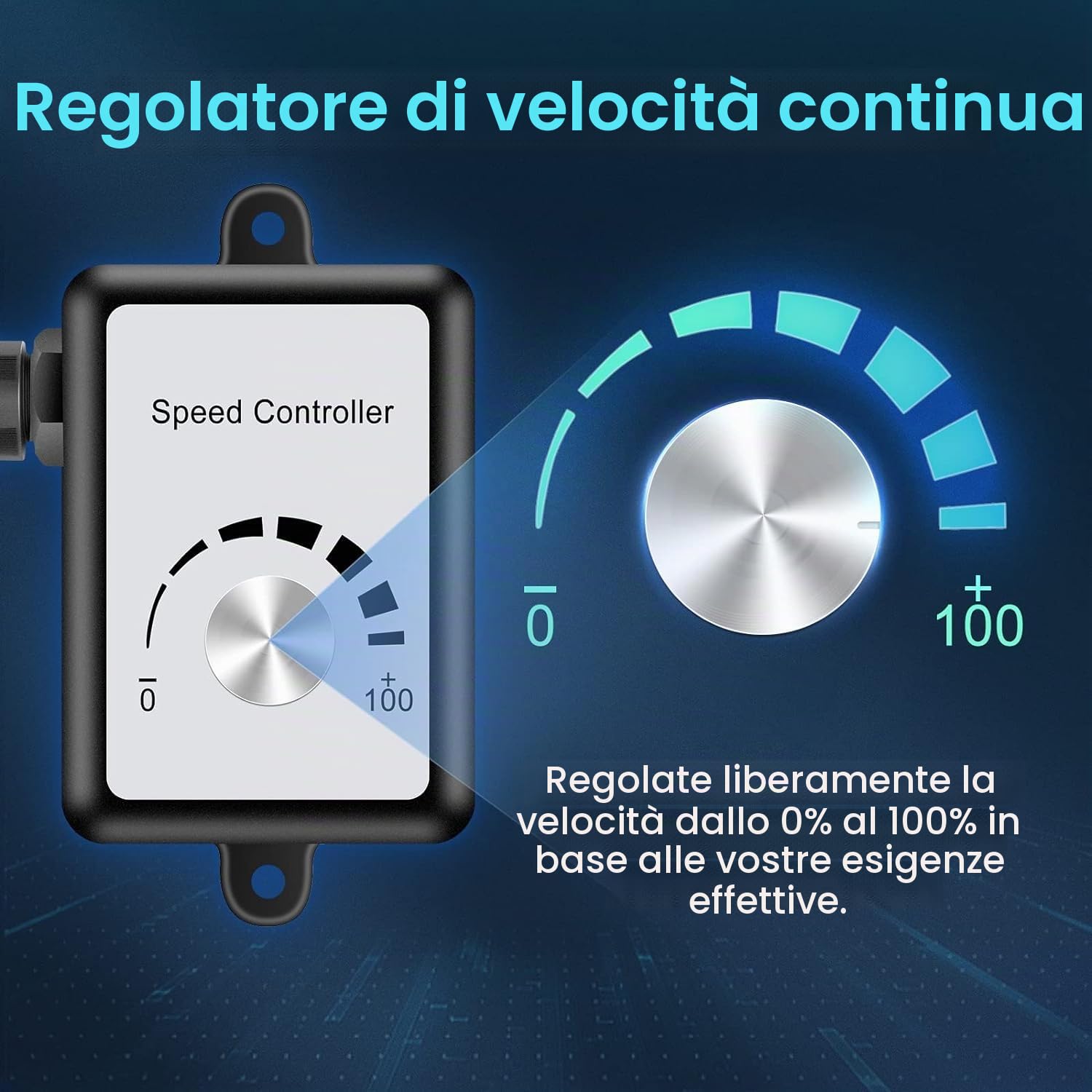 HG Power Ventilatore tubolare da 100 mm, regolabile, 366 m³/h, con regolatore di velocità, motore EC, 110-240 V, silenzioso, con spina europea, per cucina, bagno, garage