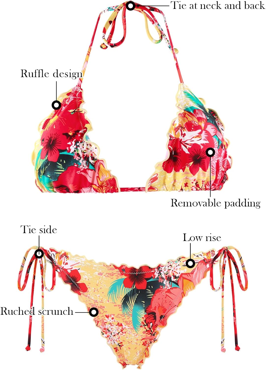 RELLECIGA Women's Wavy Bikini Set - Image 6