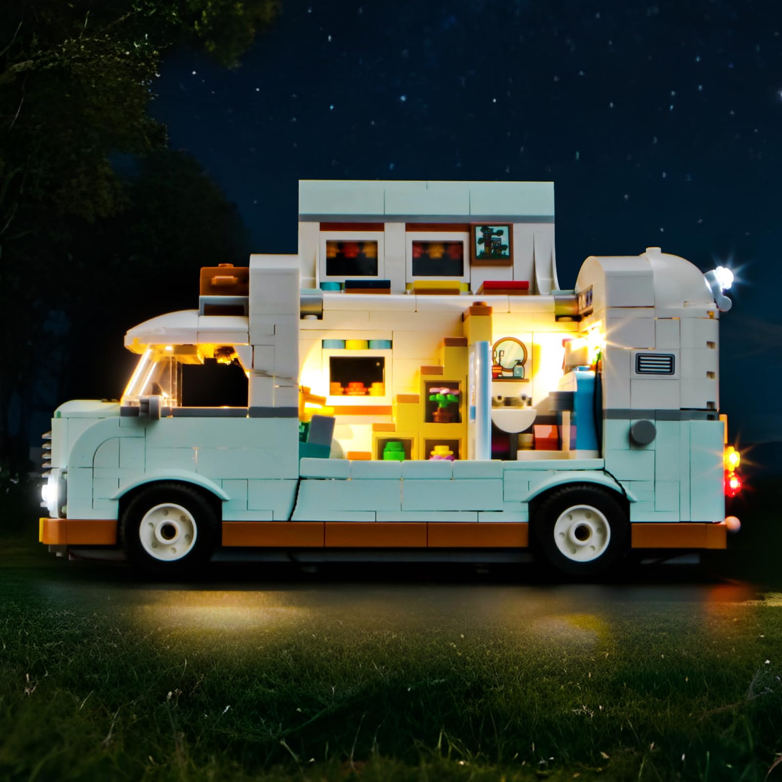 Brickshining LED Lighting Compatible with LEGO 42663 Friendship Camper Van Adventure - JUST Light, Light Kit Compatible with LEGO 42663 Camper Van,