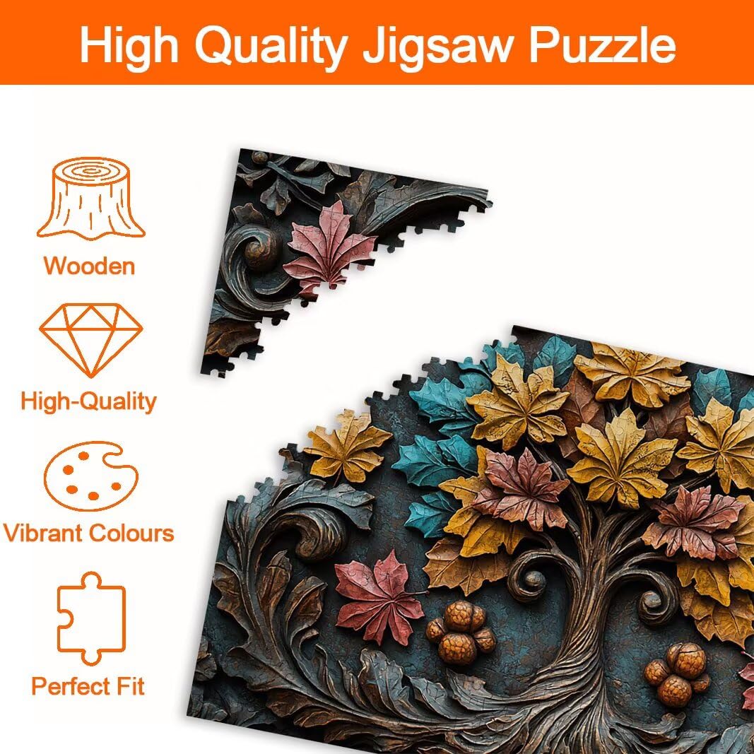 Puzzle Arbre, Puzzle 2000 Pièces Adultes, Puzzles Classiques, Décor -8884