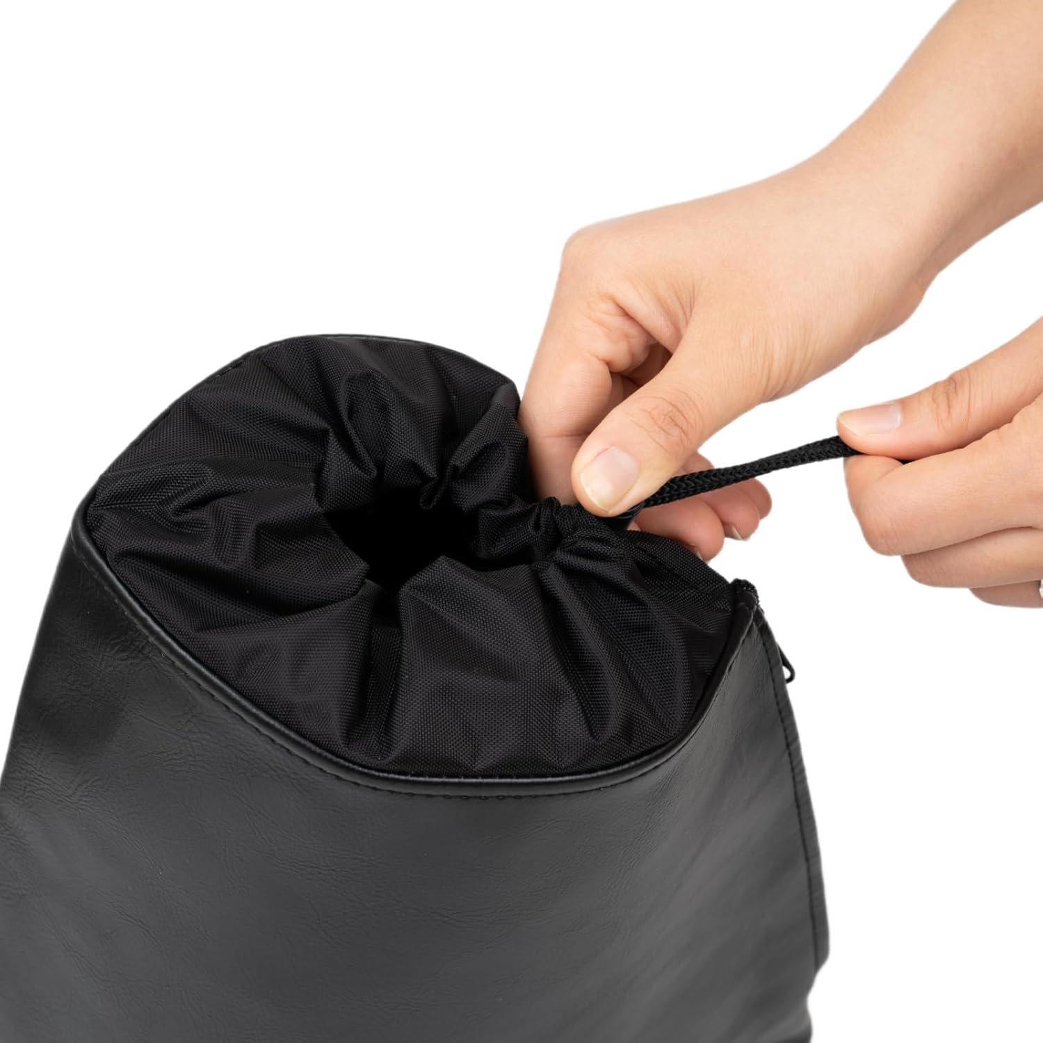 Leather Beer Tap Cover, Kegerator Beer Tower Cover for Single or Double Tap Draft Beer Tower, Kegerator Tap Cover for Indoor, Kegerator Accessories - Black