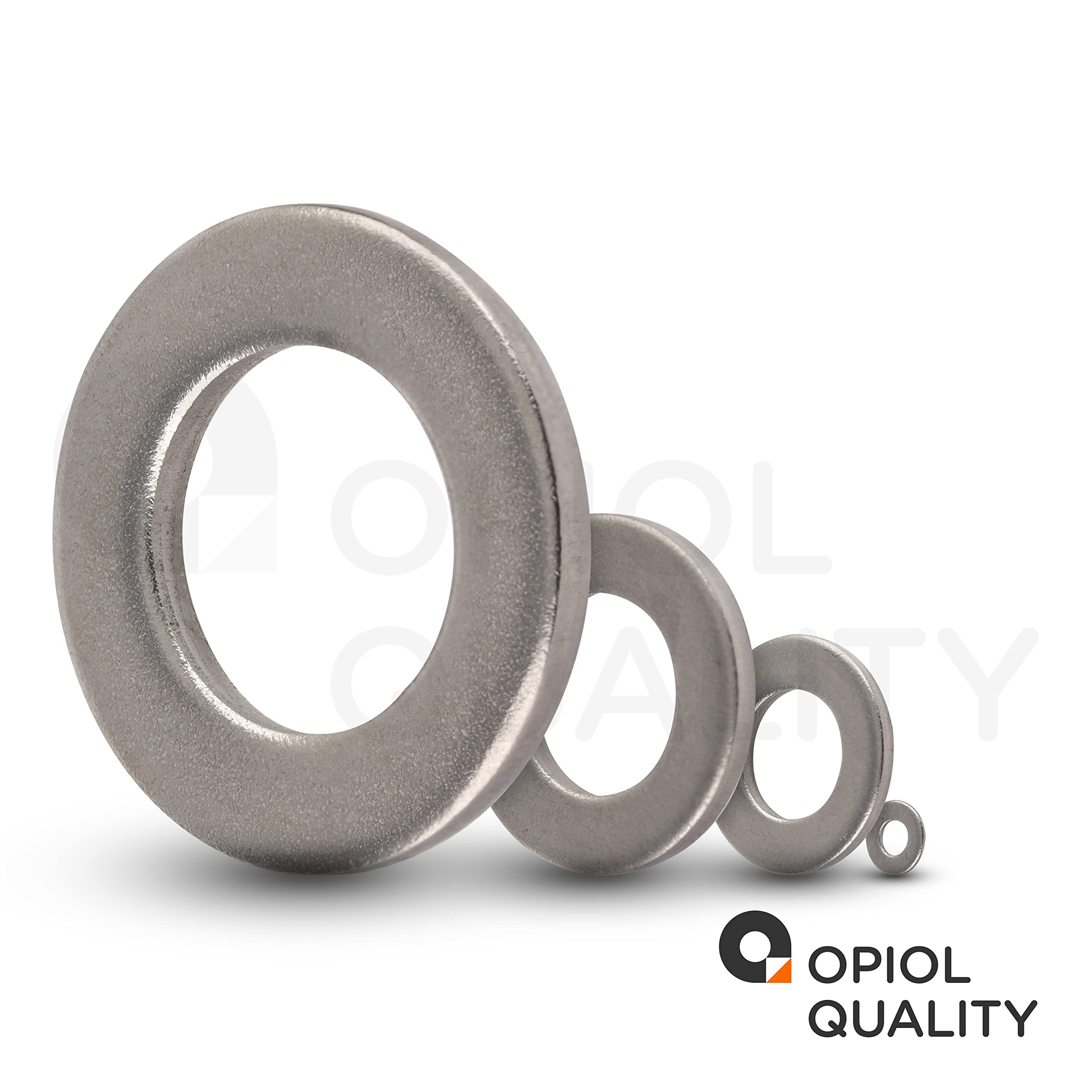 Unterlegscheiben M20 Edelstahl A2 V2A (500 Stück) DIN 125 / ISO 7089 Beilagscheiben Unterlegscheibe OPIOL QUALITY®