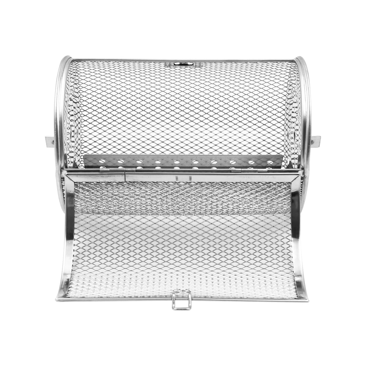 Namvo Panier à frites pour friteuse à air Panier à rôtissoire en acier inoxydable Panier à grill roulant rotatif à 360 ° Cage grillée (12 x 18 cm)